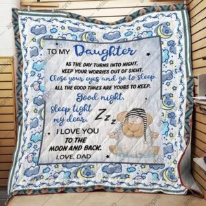 Close Your Eyes And Go To Sleep Quilt Blanket  Quilt